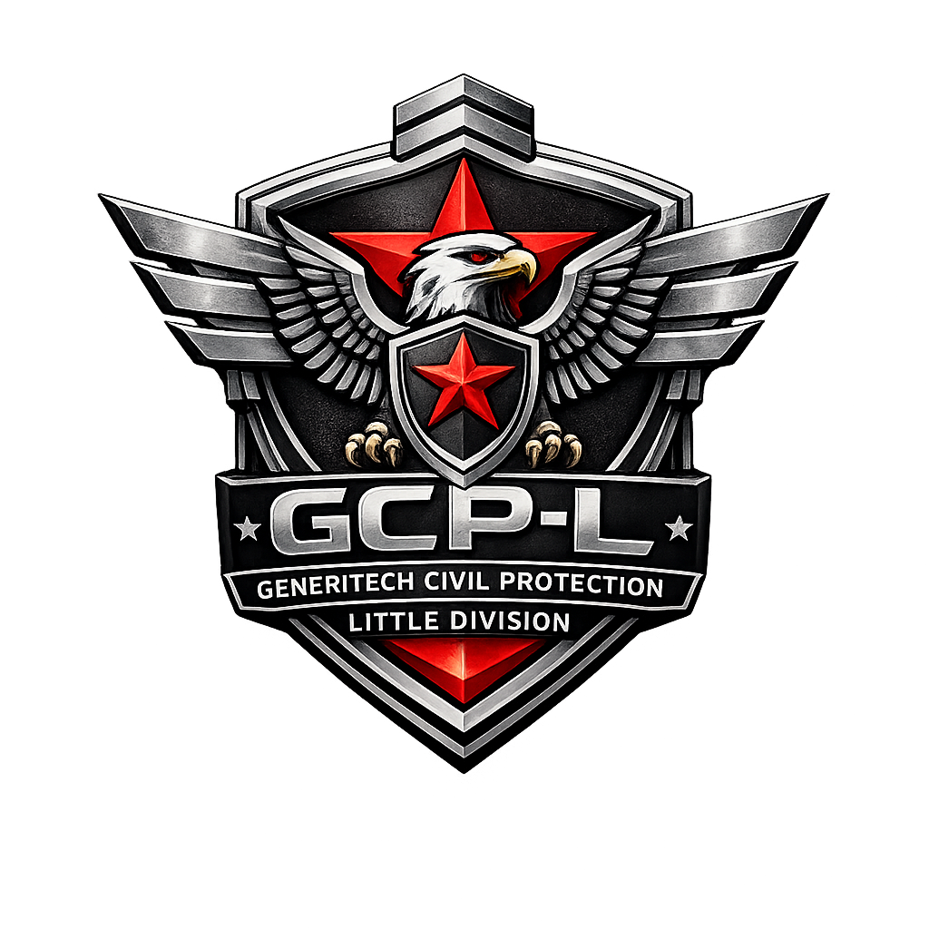 GCP L logo design with eagle