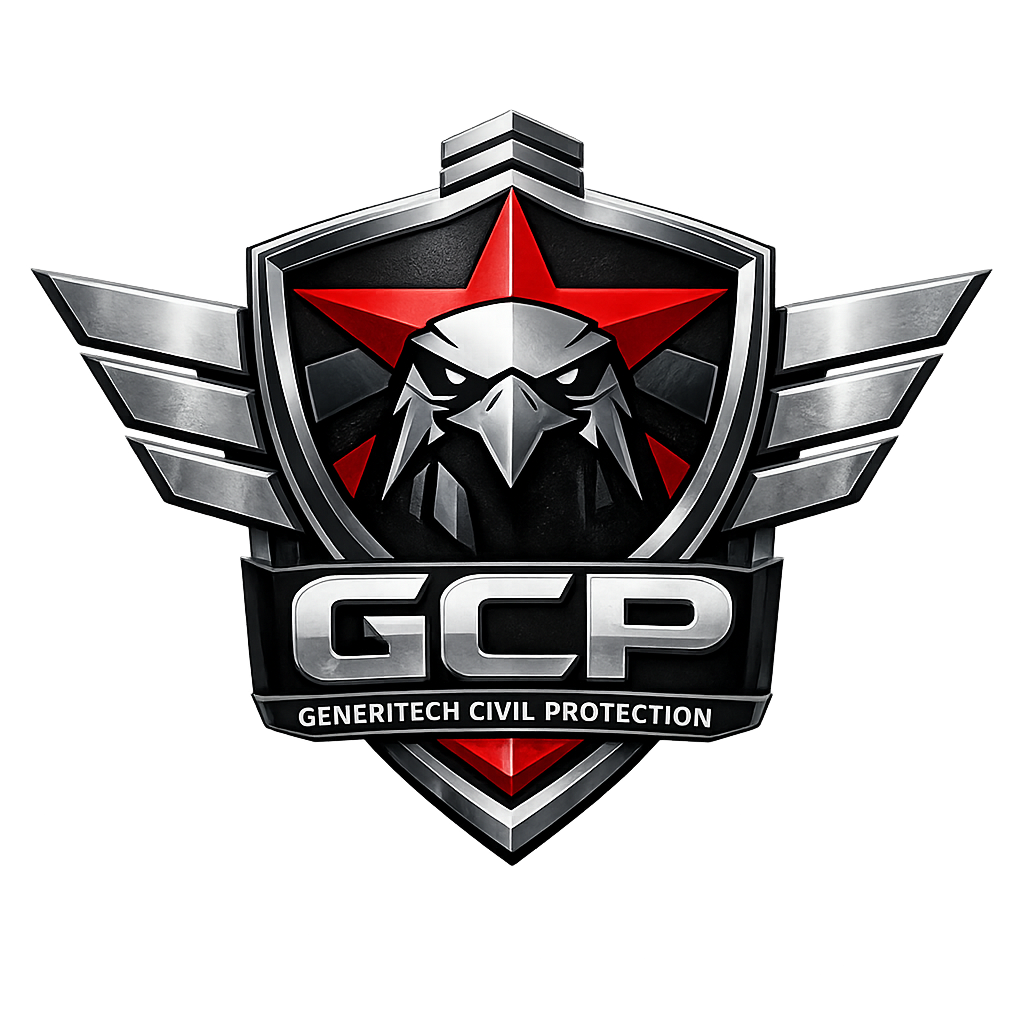 Generitech Civil Protection logo design