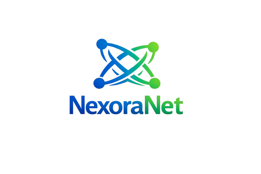 NexoraNet brand logo design